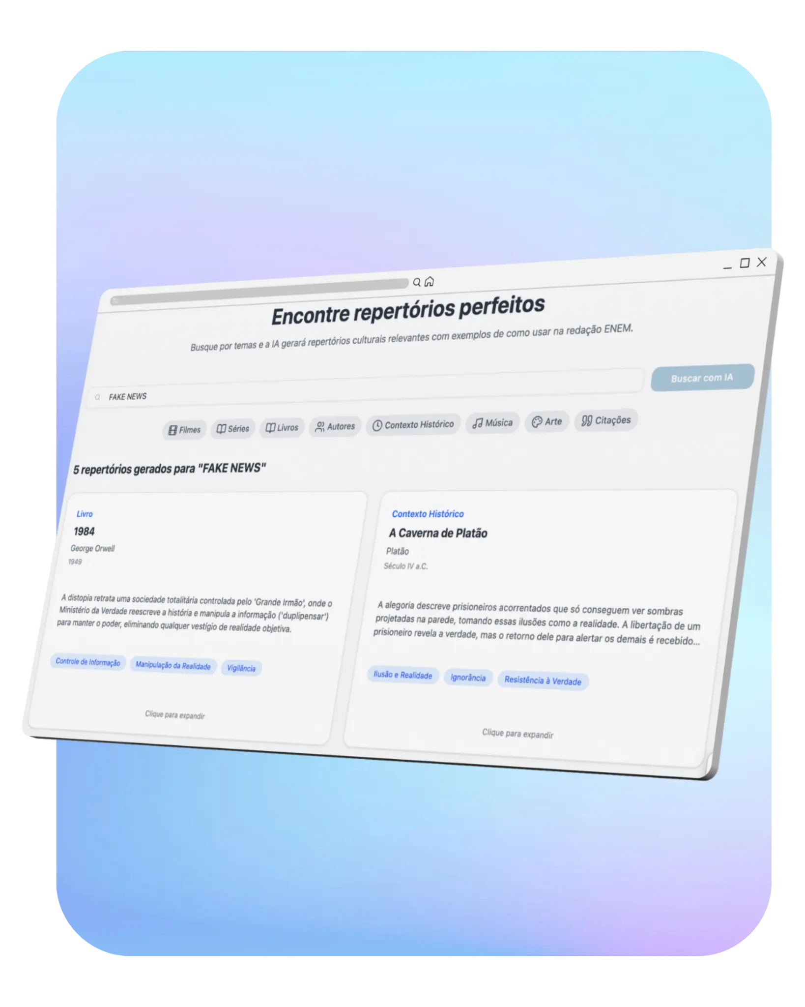 Busca de Repertórios com IA