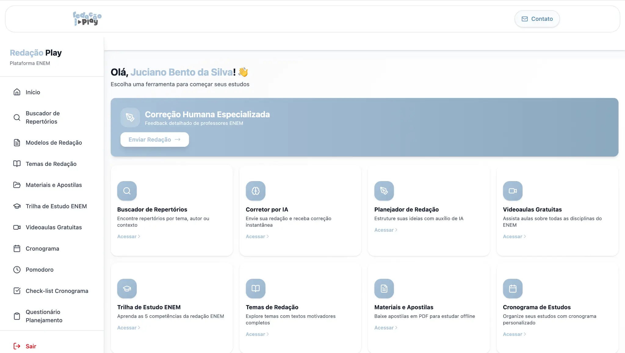 Plataforma Redação Play